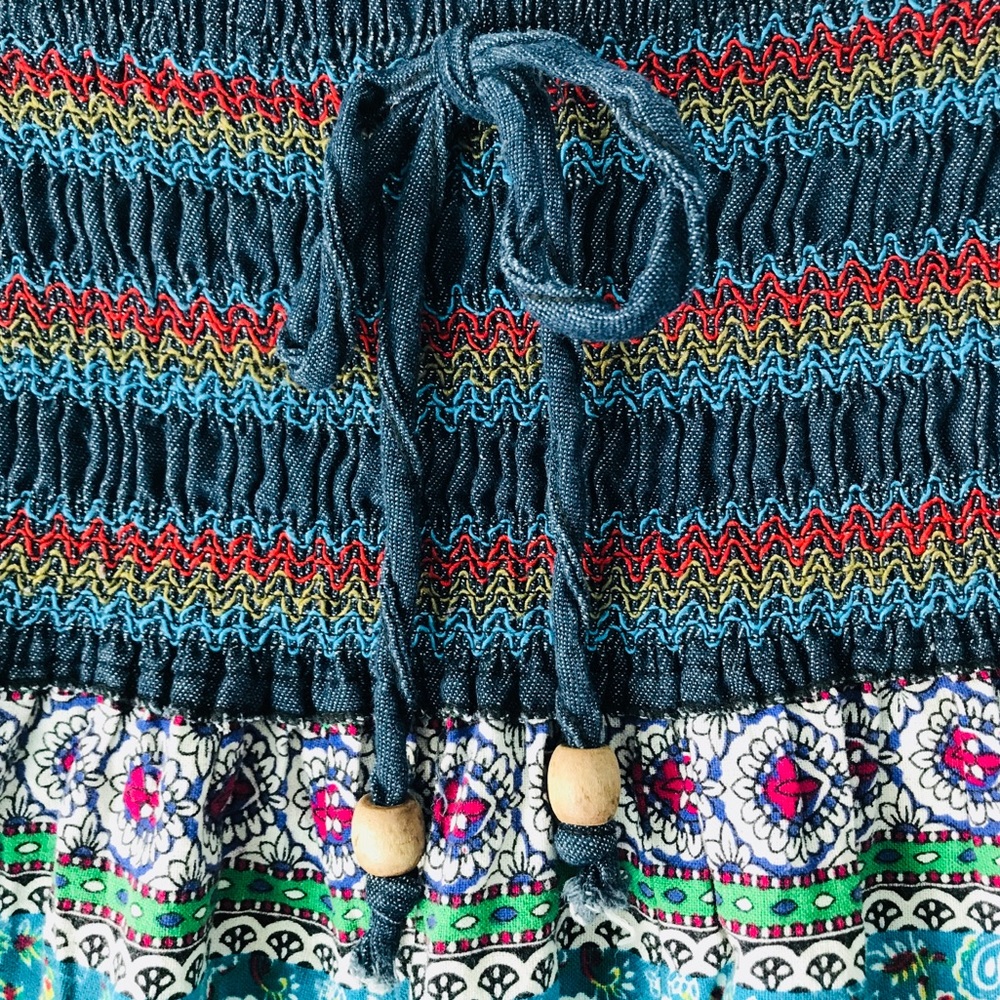 Two-way Traditional Pattern Long Dress - Picture 11 of 12